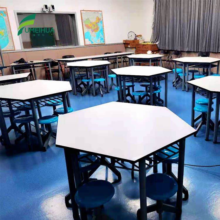 深圳第二实验学校可拼接讨论桌台面
